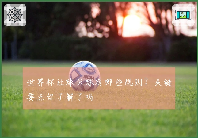 世界杯让球买球有哪些规则？关键要点你了解了吗