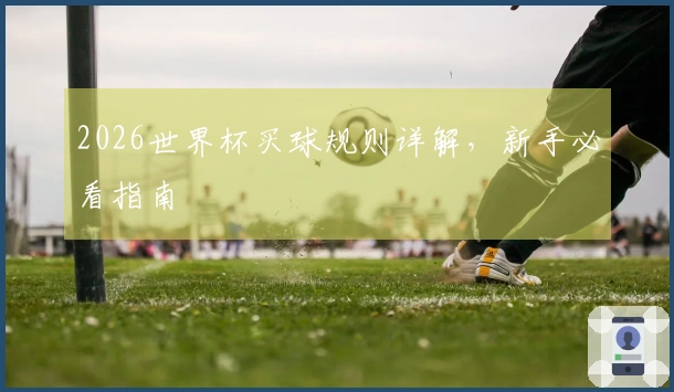 2026世界杯买球规则详解，新手必看指南